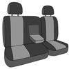 CalTrend Rear 40/60 Split Bench Seats, DuraPlus Seat Covers for 2011-2022 Ram 2500|Ram 3500|Ram 4500|Ram 5500 Black Black Insert and Trim view 2