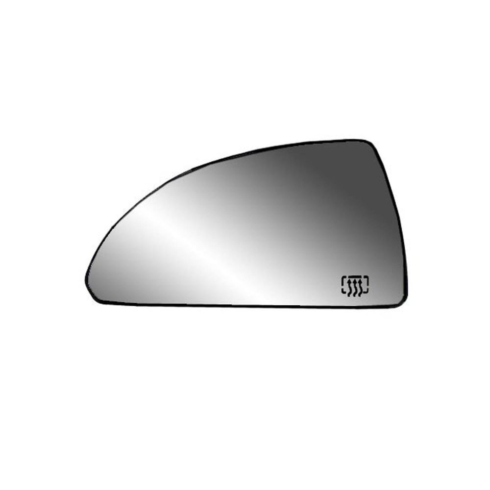 Driver Side Heated Mirror Glass w/backing plate, Chevrolet Impala, Imapala Limited, 3 7/8" x 7 1/2" x 7 7/16"