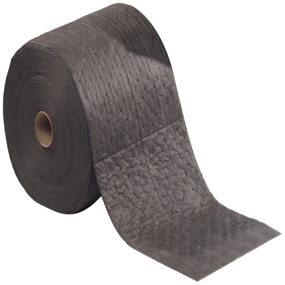 ESP 1AMGRL-S Airmatrix Polypropylene Heavy Weight Maintenance Universal Absorbent Laminated Split Roll, 150' Length x 14" Width, Gray (Case of 2)