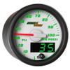 MaxTow White & Green 100 PSI Oil Pressure Gauge Kit, 2-1/16" 52mm view 1