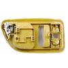 PT Auto Warehouse HO-2577ME-FL - Inside Interior Inner Door Handle, Beige/Tan Housing with Chrome Lever - 2-Door Coupe, Driver Side view 2
