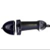 PT Auto Warehouse FO-3703A-FRK - Outside Exterior Outer Door Handle, Textured Black - Passenger Side Front view 2
