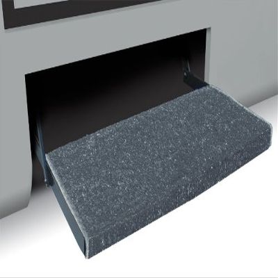 Prest-O-Fit 2-1053 RV Trailer Camper Jumbo Wraparound +Plus Step Rug Gray