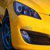 Lamin-x Custom Fit Blue Headlight Covers for Hyundai Genesis Coupe (13-16) view 3