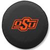 Oklahoma State University Tire Cover - Size Z - (33"x12.5") on Black Vinyl view 1