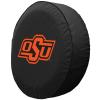 Oklahoma State University Tire Cover - Size Z - (33"x12.5") on Black Vinyl view 2