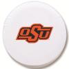 Oklahoma State University Tire Cover - Size Z - (33"x12.5") on White Vinyl view 1