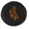 University of Wyoming Tire Cover - Size Z - (33"x12.5") on Black Vinyl view 1