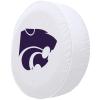 Kansas State University Tire Cover - Size O - (21.5"x8") on White Vinyl view 2