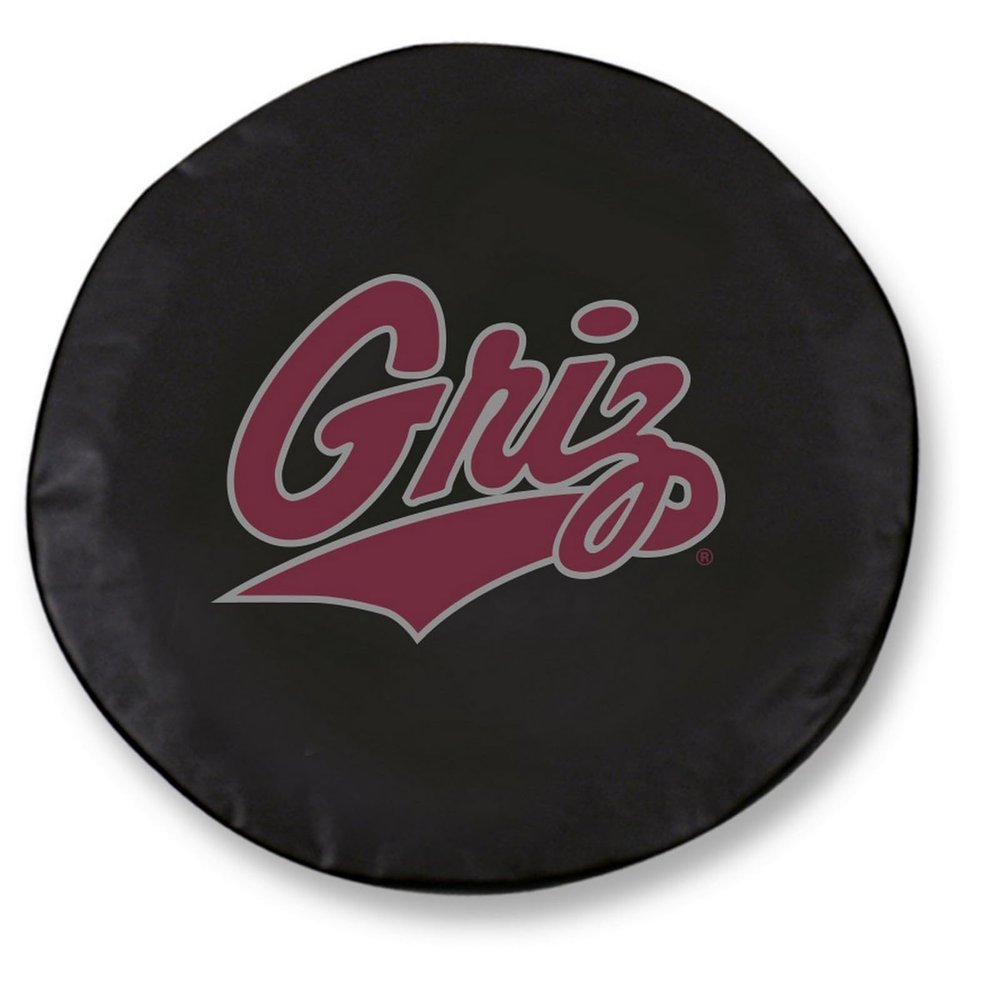University of Montana Tire Cover - Size Z - (33"x12.5") on Black Vinyl