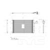 TYC 4084 Volvo Replacement A/C Condenser view 1