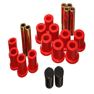 Energy Suspension 5.2118R Rear Spring Bushing Set, Red