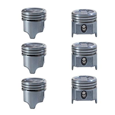Enginetech P1584(6)STD Piston GM 3.1L 189 ALUM CYL Head Coated Skirt Dish Top