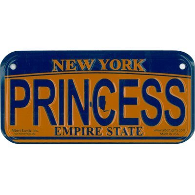 Gift House Princess New York Bike Plate