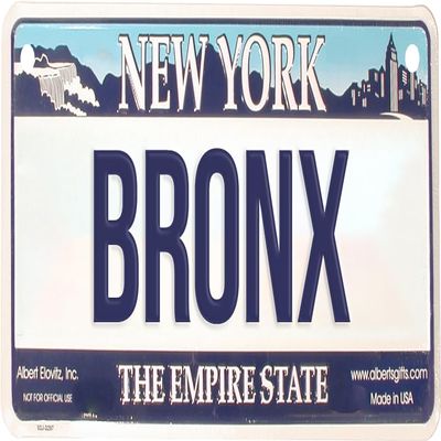 Gift House Bronx New York Bike Plate