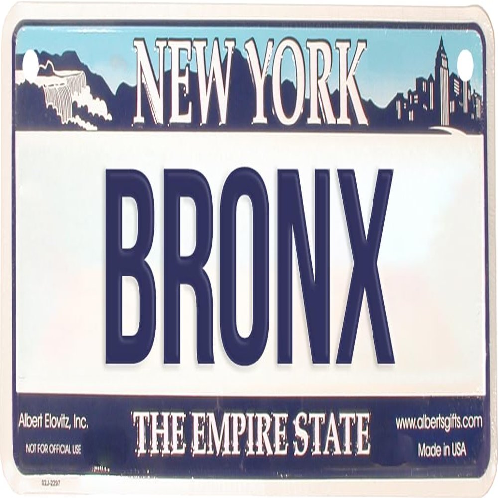 Gift House Bronx New York Bike Plate