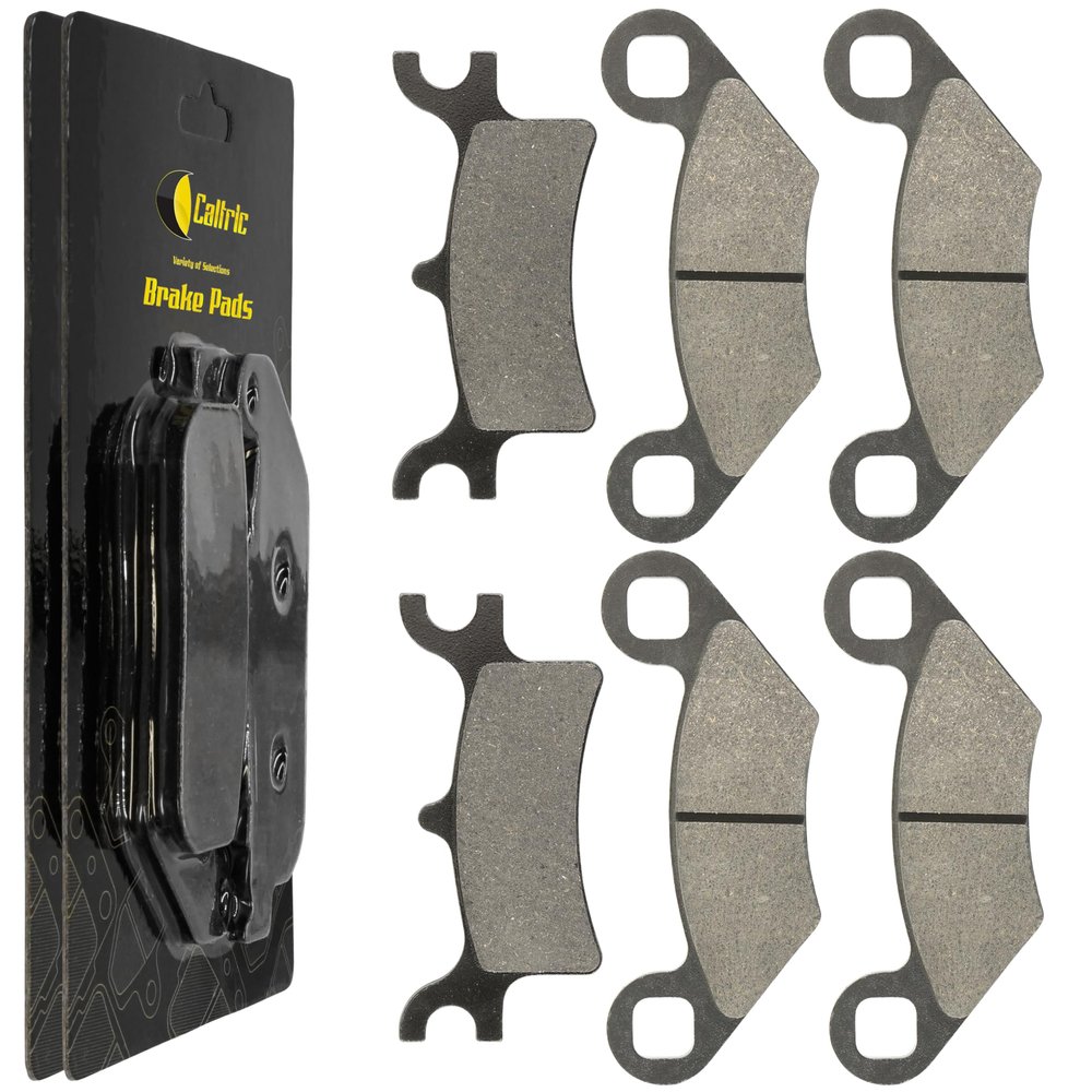 Caltric Front Rear Brake Pads Compatible with Polaris Sportsman 450 2006 2007 Front Rear Brakes