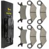 Caltric Front Rear Brake Pads Compatible with Polaris Sportsman 450 2006 2007 Front Rear Brakes view 1