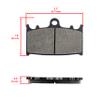 Caltric Front Brake Pads Compatible with Suzuki Sv1000 Sv 1000 Sv1000S Sv 1000S 2003 2004 2005 2006 2007 Motorcycle Front Pads view 2