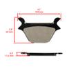 Caltric Rear Brake Pads Compatible with Harley Davidson Fxdl 1340 Fxdl-1340 Dyna Low Rider 1993-1999 Rear Pads view 2