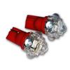 Tuningpros LEDUHL-T10-R5 Under Hood Light LED Light Bulbs T10 Wedge, 5 Flux LED Red 2-pc Set view 1