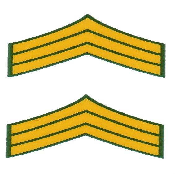 Army E-5 Sergeant Mini Decals Stickers 1 1/8
