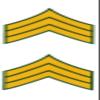 Army E-5 Sergeant Mini Decals Stickers 1 1/8 view 1