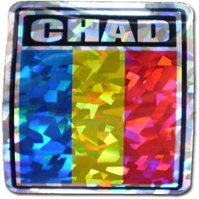 Flagline Chad - 3" x 4" Reflective Decal