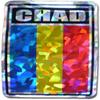 Flagline Chad - 3" x 4" Reflective Decal view 1
