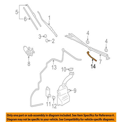 MITSUBISHI 8265A128 GENUINE OEM FACTORY ORIGINAL WASHER NOZZLE RIGHT/ PASSENGER SIDE