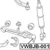 4D0407694E - Lower Arm Ball Joint Boot (31X18X24) For VW - Febest view 2