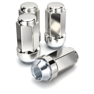 White Knight 3009ST-4 Stainless Steel Capped Duplex Acorn Lug Nut - 4 Piece, M14x1.50