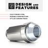 White Knight 3009ST-4 Stainless Steel Capped Duplex Acorn Lug Nut - 4 Piece, M14x1.50 view 4