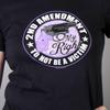 Hot Leathers Purple Not A Victim Women's Full Cut Biker T-Shirt (Multicolor, Large) view 2