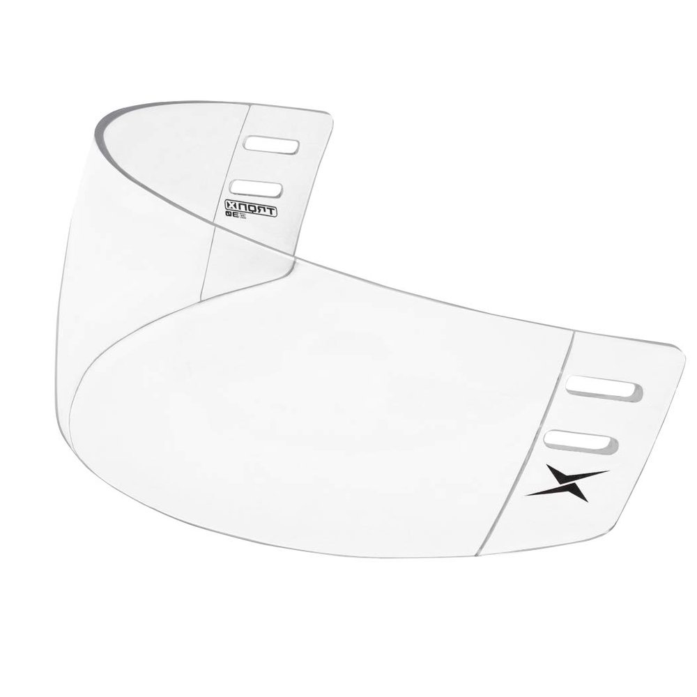 TronX S30 Straight-Cut Hockey Helmet Clear Visor (Anti-Scratch/Anti-Fog) CE Certified