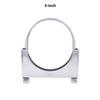 United Pacific 21290 5 Polished Stainless-Steel U-Bolt Exhaust Clamp, Polished 304 Premium Steel, Universal Fit, Tough & Durable 5-inch ONE Clamp view 2