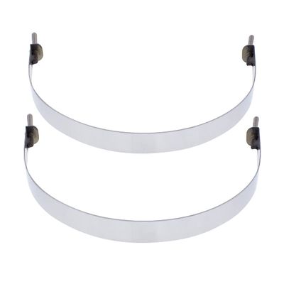 United Pacific 8 1/4-in Stainless Air Tank Straps, Model 21340