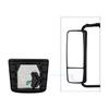 United Pacific 42836 Heated Auxiliary Convex Mirror with LED Turn Signal for 2012-2017 Volvo VNL - Passenger view 4