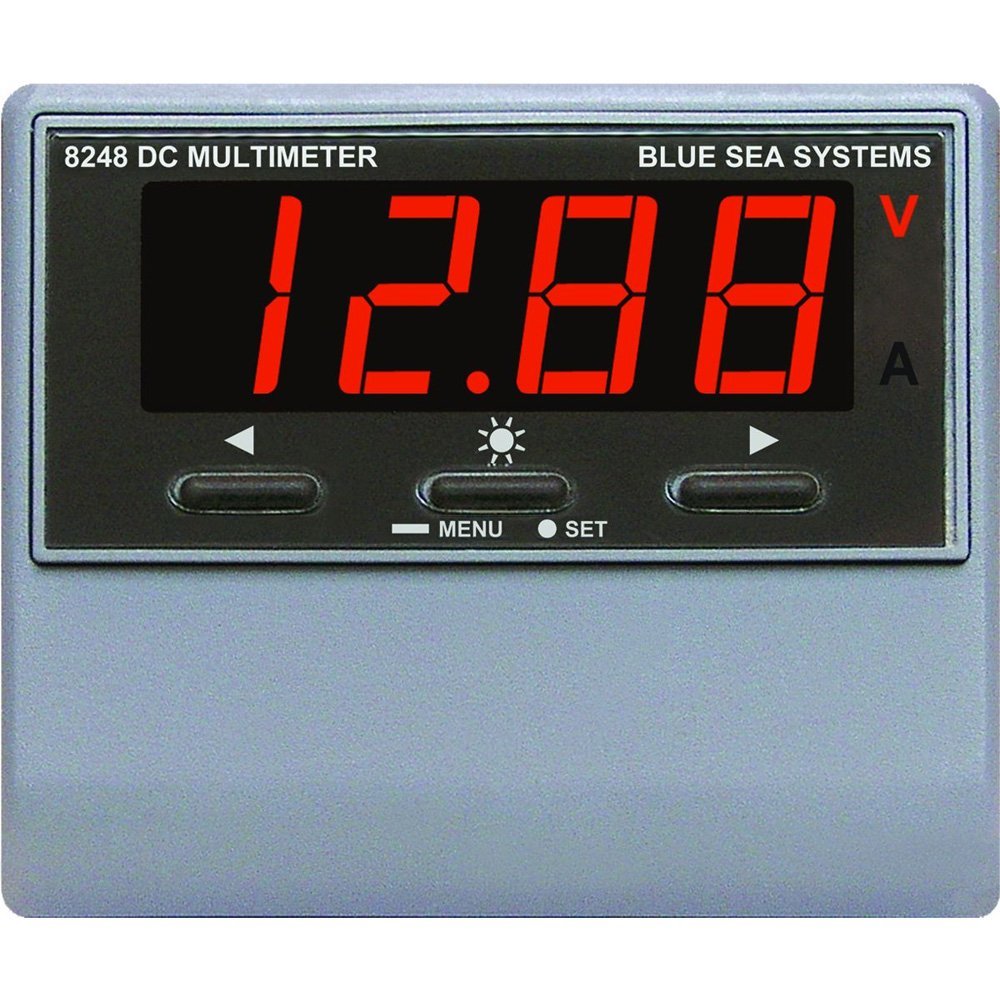 BLUE SEA SYSTEMS Digital DC MultiMeter 8248 w/Alarm