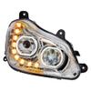 United Pacific 35742 Headlight, RH, Chrome, 10 LED, Sequential, 12-24V, for 2013-2021 Kenworth T680 view 3