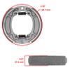 Caltric Rear Brake Shoes Compatible with Yamaha Xv250 Xv-250 Xv 250 Route 66 1987-1990 Street Bike New view 2