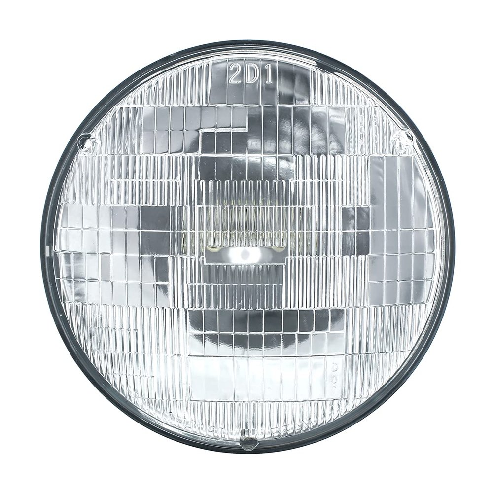 United Pacific 30356 7 (178mm) Standard Halogen Sealed Beam Headlight, Glass Lens, 12V Application, 60/35W, Replaces 6014/H6024/H6017 - ONE Unit