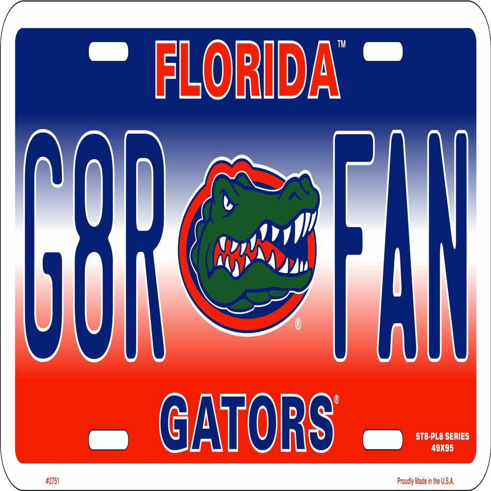 Hangtime University of Florida - Florida Gators - G8R Fan 6x12 inch Novelty License Plate