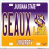 Hangtime - Louisiana State University - LSU Tigers - GEAUX Novelty License Plate view 1