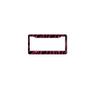 AJ WORLDWIDE Plastic Animal Print License Plate Frame Made in USA-Zebra Hot Pink view 1
