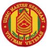 US Marine Corps Master Sergeant Vietnam Veteran 4" Patch view 1