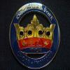 Equinox MR Knights of The York [Blue and Gold] Heavy Alloy Auto Emblem 3" inches Round view 1