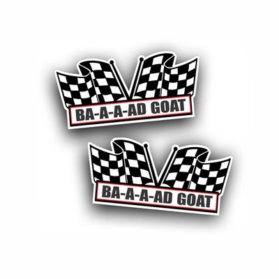 2X Engine Window Air Cleaner Sticker Decal Bad Goat for Performance GTO Pro Street, Race, Classic and Muscle Car, Compatible with Pontiac GTO 5 x 2.25 inch