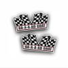 2X Engine Window Air Cleaner Sticker Decal Bad Goat for Performance GTO Pro Street, Race, Classic and Muscle Car, Compatible with Pontiac GTO 5 x 2.25 inch view 1