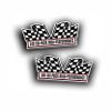 2X Engine Window Air Cleaner Sticker Decal 340 Six 6 Pack Tri Power for V8 Street, Race, Classic Muscle Car, Compatible with Dodge Chrysler Plymouth 5x2.25 inch view 1